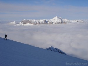 Vista del macizo del Sella desde la Marmolada