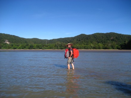 Desembarco en el parque nacional de Bako