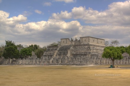 Templo de los guerreros y de las 1000 columnas en Chichen Itza