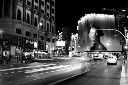 Gran Via por la noche