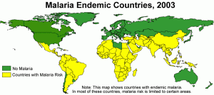mapa malaria mundo