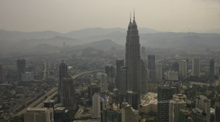 Torres Petronas desde la Torre Menara