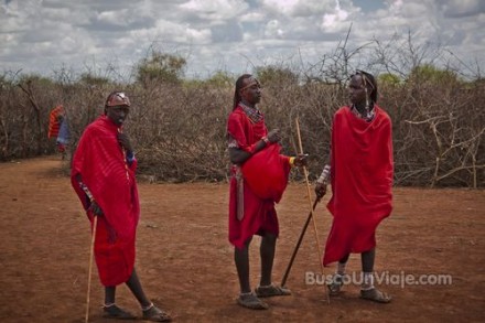 Masais en Kenia