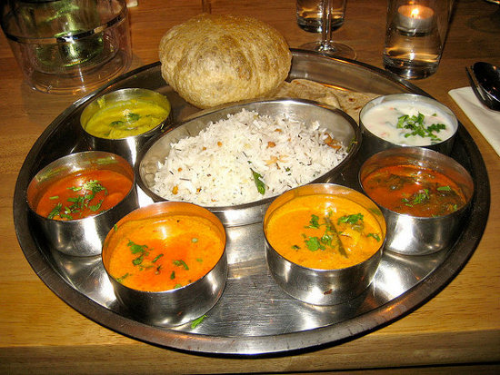 Thali, cocina india