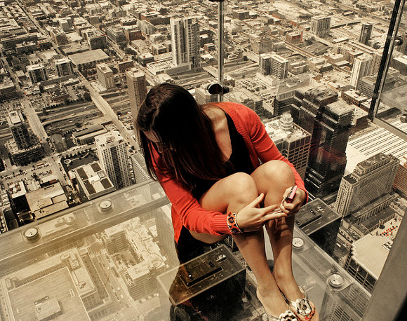 The Ledge en la Willis Tower de Chicago (Estados Unidos)