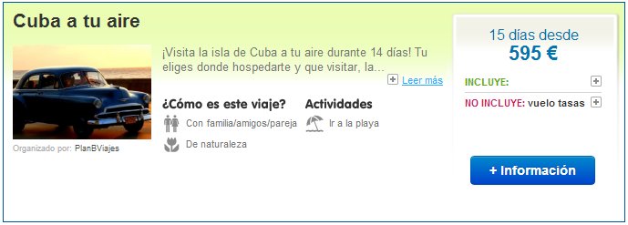 Viajes a Cuba