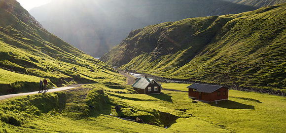 Saksun en las Islas Feroe