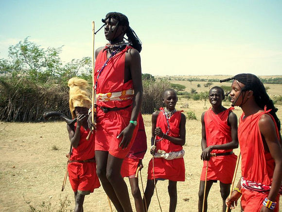 Masai en Kenia