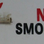 detalle cartel no smoking