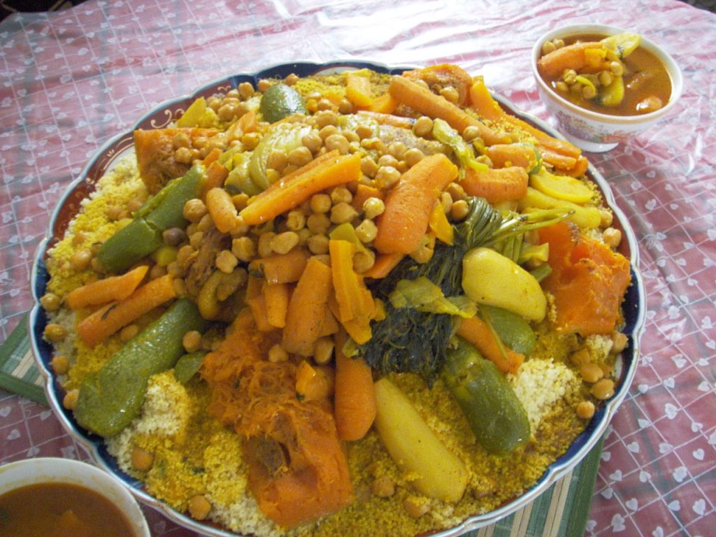 Cuscús comida típica de Marruecos