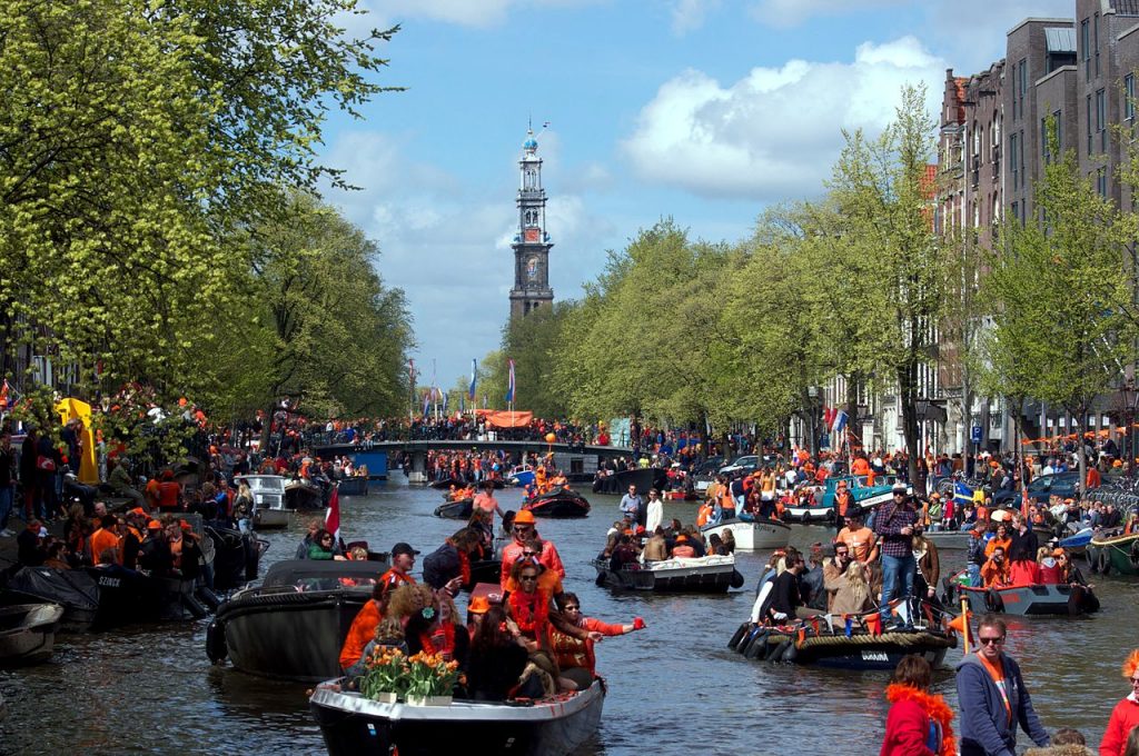 Dia de la reina en Amsterdam