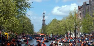 El día de la Reina en Ámsterdam Dia de la reina en Amsterdam