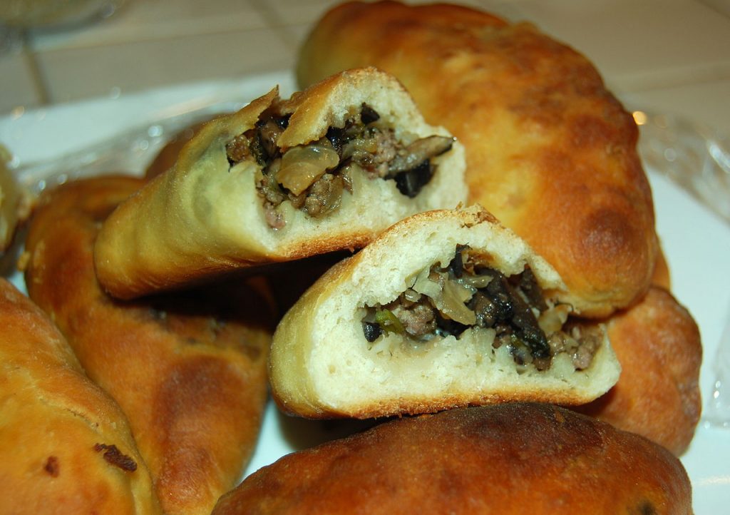 Pirozhki comida típica de Rusia