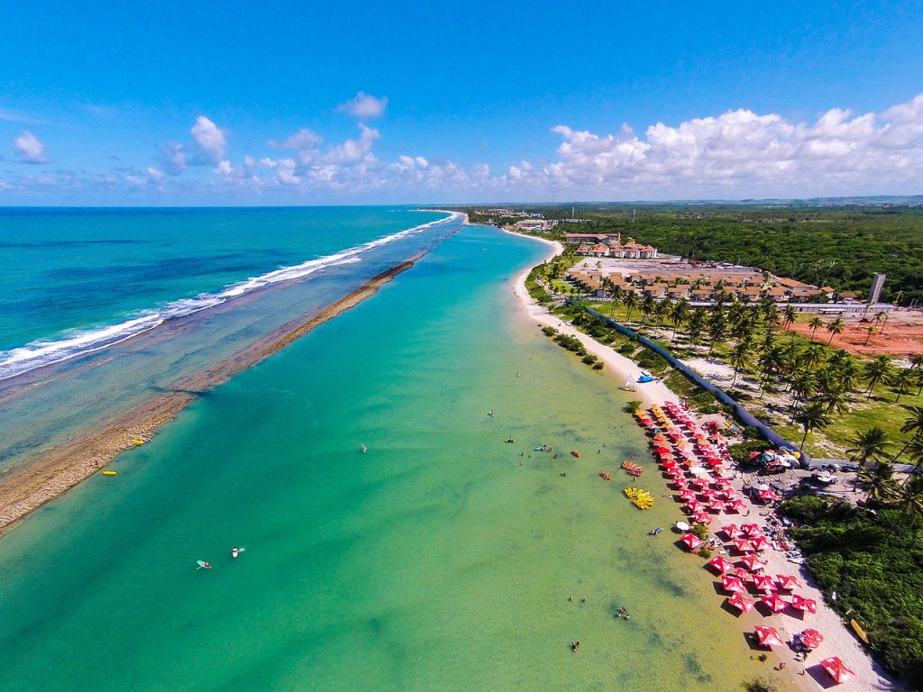 Muro Alto en Porto de Galinhas playas de Brasil