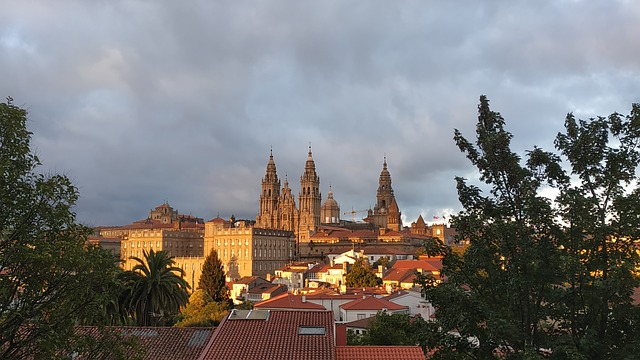 Santiago de Compostela Camino de Santiago en moto