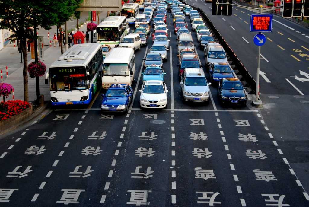 Tráfico en China
