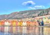 Impresionante vista desde el monte Fløyen en Bergen Bergen viajes a Noruega