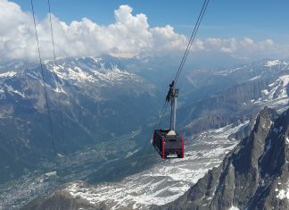 Teleférico Aiguille du Midi, el más alto de Europa chamonix teleferico