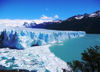La ruptura del glaciar Perito Moreno en Argentina Glaciar Perito Moreno Argentina