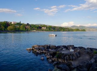 Pasear por los viñedos del lago Leman, Suiza Lago leman suiza