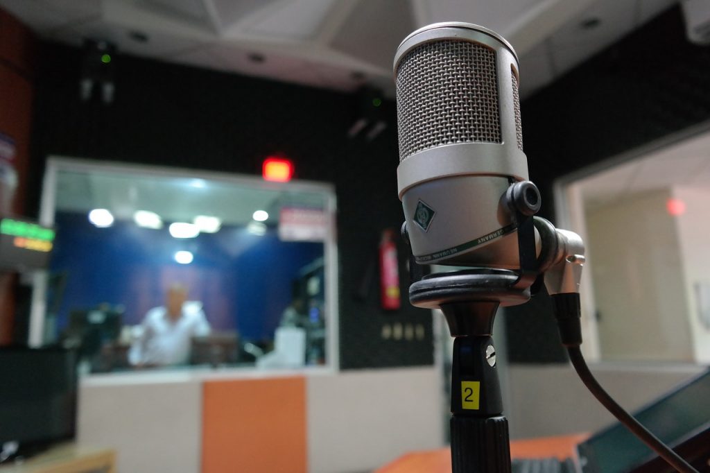 estudio de radio