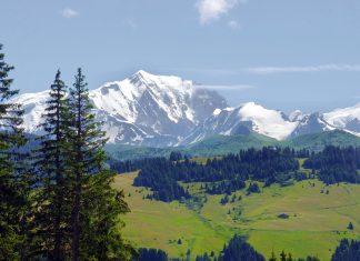 El majestuoso Mont Blanc en los Alpes franceses mont blanc alpes franceses