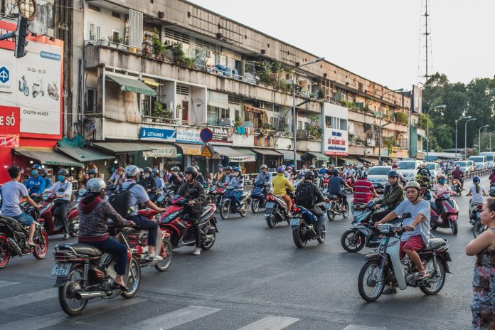 Tráfico en Vietnam, la frenética Ho Chi Minh trafico en ho chi min