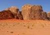 Desierto rojo de Wadi Rum en Jordania Desierto de Wadi Rum