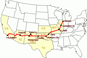 Estados Unidos: la Ruta 66 en coche de alquiler