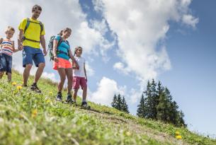 Trekking bajo el macizo Hochkönig (Austria)