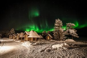 Laponia finlandesa: Levi, auroras boreales y actividades en la nieve.