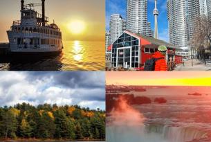 The spirit of Canada: Canoa, cataratas del Niágara, Toronto & colores de otoño. Puente del Pilar