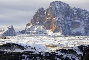 Raquetas de NIeve en Dolomitas En Ampezzo