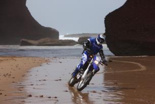 Viaje en moto enduro Mauritania con Kawasaki 450R